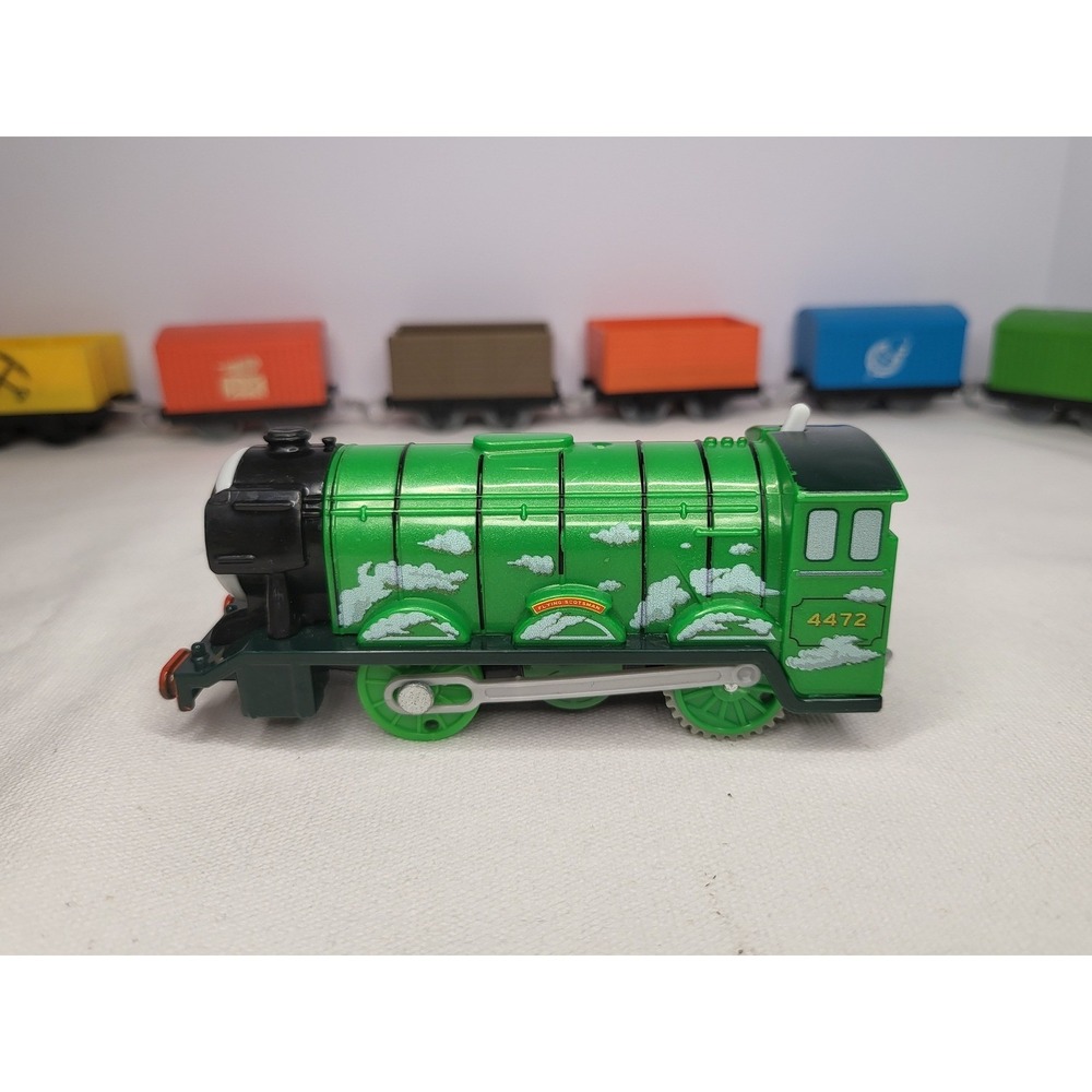 Thomas TrackMaster Motorized Metallic Flying Scotsman Train Sparkly Great Race